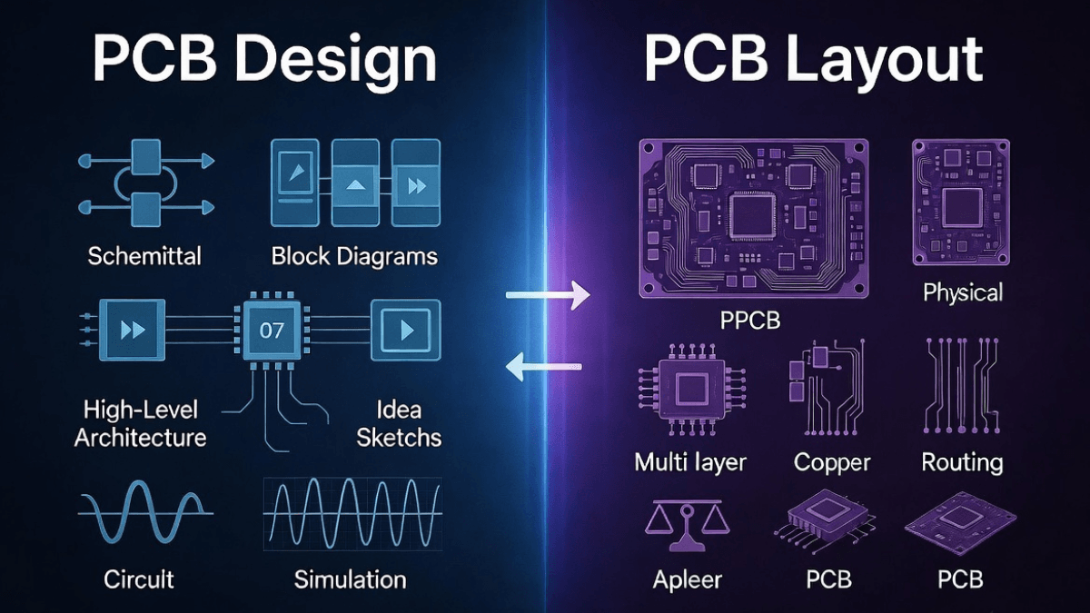 PCB Design vs PCB Layout